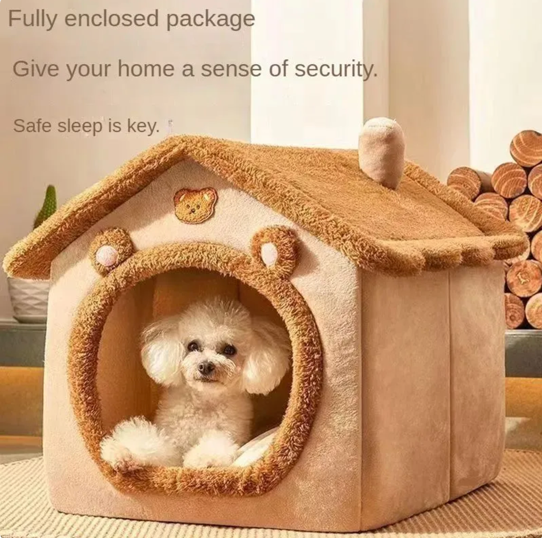 PACKCO Warm Pet House — Cozy Enclosed Retreat